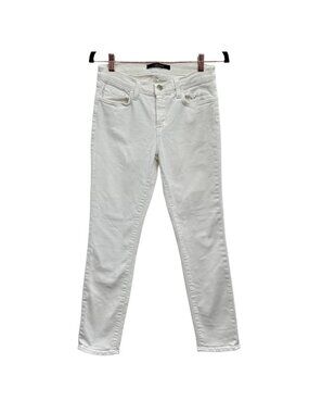 J. Brand Mid-Rise Slim Blanc White Ankle Jeans Size 28